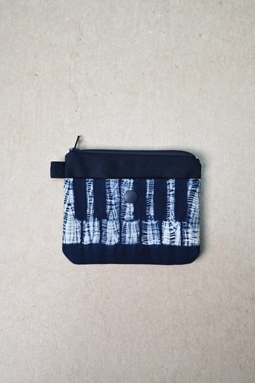 【記憶有限】藍染拉鍊零錢包-鋼琴