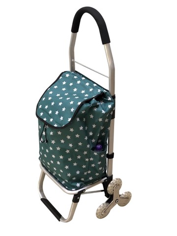 [ 家事達 ]台灣 GTMH- AB-013 鋁合金輕便購物車 (鐵殼輪輻爬階輪型、車架可折疊)