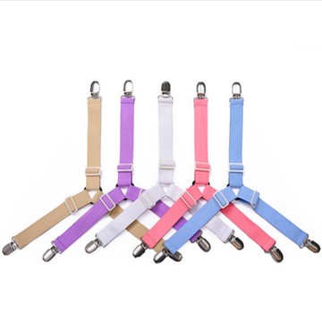 PS Mall【J257】防滑床單固定夾 防滑夾 固定扣 防跑鬆緊帶 夾式 4入