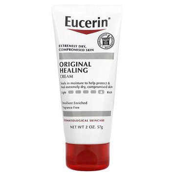 Eucerin, Original Healing 系列舒緩面霜，乾敏肌適用，無香型，2 盎司（57 克）