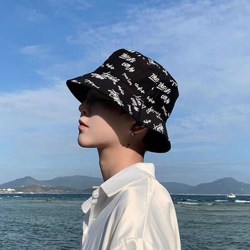 免運🌞純色雙面戴純棉漁夫帽男女夏季防曬韓版學生時尚百搭潮流圓臉盆帽登山帽 帽子 漁夫帽 防曬帽 遮陽帽 抗uv帽 透氣