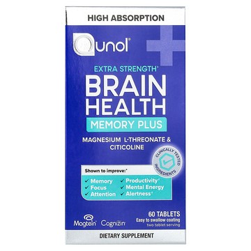 Qunol, 大腦健康 Memory Plus，60 片