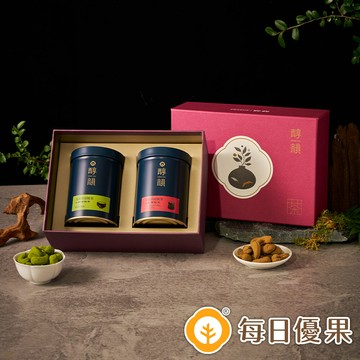 醇韻茶堅果禮盒【共13種組合搭配】附質感提袋 每日優果