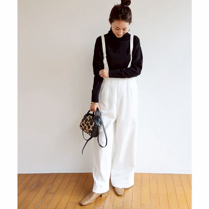 アンドミー And Me コットンツイルサイドポケットワイドサロペット オールインワン ワンピース オフホワイト 通販 Lineポイント最大2 0 Get Lineショッピング