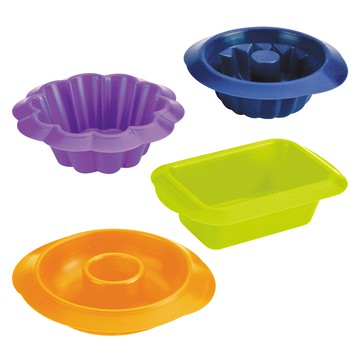 ibili 點心蛋糕模4件組 基本  4個  彩色