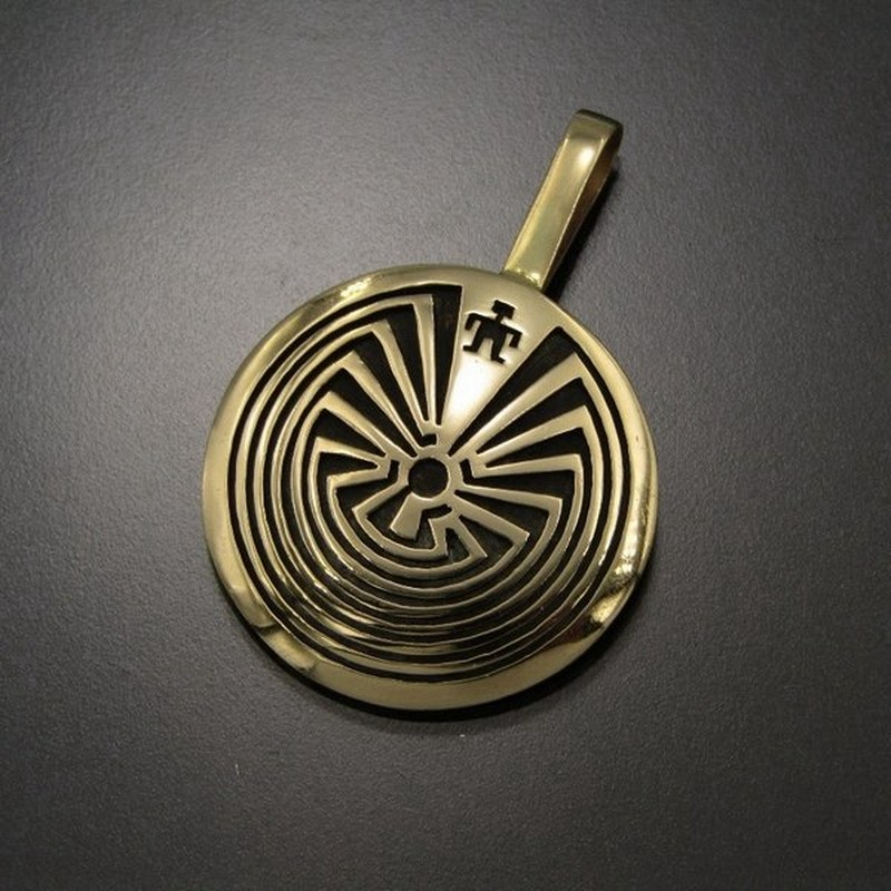 【国内正規品】アクセサリーインディアンジュエリー ホピ族 ジェイソン•タカラ オーバレイメイズ