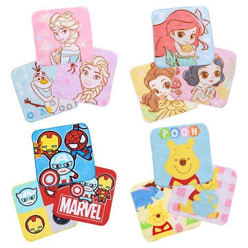 【ONEDER】迪士尼三入小方巾 冰雪奇緣 公主 漫威系列 小熊維尼