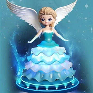 ⭐️蝦皮代開發票⭐️愛莎公主玩具 機器人 燈光音樂跳舞 万能万向轮 兒童益智玩具 女孩生日禮物