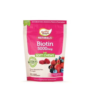 Natural Biotin 30 Chews by Healthy Delights