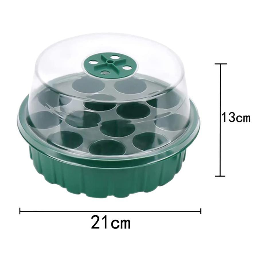 育苗ポット トレー セット 種子トレイ 種子発芽トレイ 育苗箱 種まきハウス 育苗ボックス 種まきポット 透明カバー ドーム苗トレイ 種まき 器 多