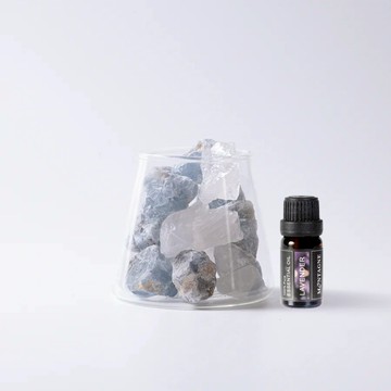 【Montagne】藍混晶｜富士山晶礦杯透明款（不贈杯蓋）｜薰衣草10ml_廠商直送