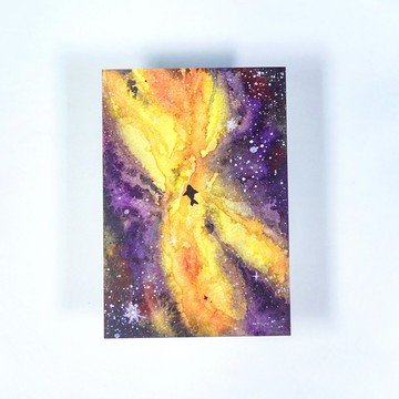 【 宇宙星河 - The Nebula】水彩插畫 明信片 複製畫 鯨星空