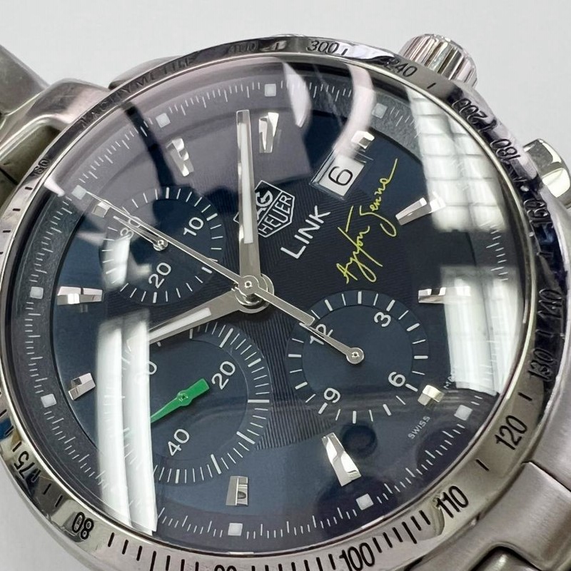 値下げ Tag Heuer タグ・ホイヤー CJF2113.BA0576 Link Ayrton Senna Limited リンク セナモデル  ネイビー 自 | LINEショッピング