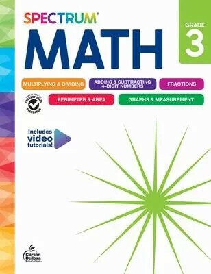Spectrum Math Workbook, Grade 3 (1版) Spectrum 2024 Spectrum