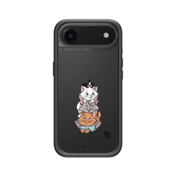 iPhone Air Mod NX -邊框背蓋組合 (相機按鈕) 黑 - 迪士尼-經典系列 Disney Classics - 貓兒歷險記 Les Aristochats - Marie, Berlioz et Toulouse