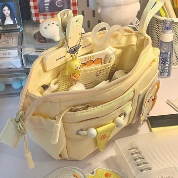 ❤️ 人氣爆款 ❤️芝士奶酪小紅書同款ins創意魔法廚房大容量diy刺繡筆袋可當化妝包