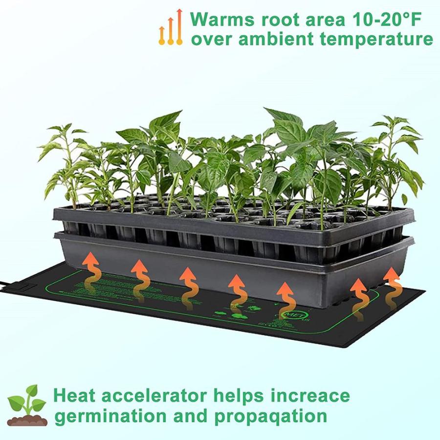 防水植物種子,発芽,クローンスターターパッド,庭用品,水耕栽培用のseedling加熱マット