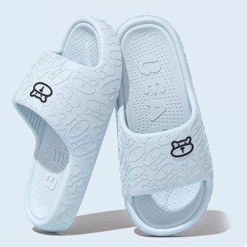 胖胖美依 男女拖鞋 居家拖鞋 防滑防臭拖鞋 全新涼拖鞋女ins潮高顏值情侶家居防滑防臭eva厚底拖鞋-8044.