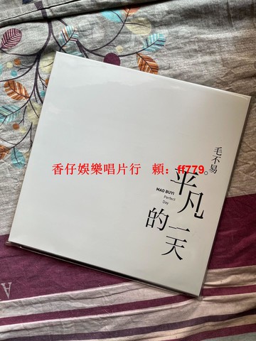 毛不易 平凡的一天 廣東咕嚕文化正版黑膠2LP唱片 全新未拆 唯一編號內海報 限量收藏