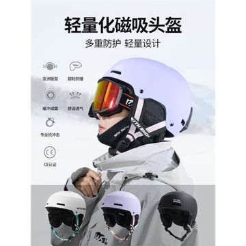 WS滑雪頭盔單板專業滑雪盔男女成人雙板通用保暖防撞減震透氣雪盔