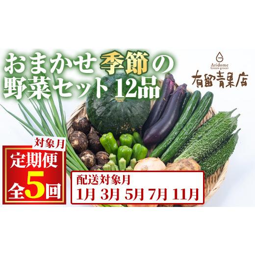 ふるさと納税 鹿児島県 東串良町 ＜定期便・全5回＞自慢の農家×老舗青果店の新鮮でおいしいおまかせ野菜便(12品×5回)