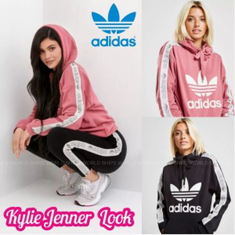 アディダス レディース メンズ テープ ロゴ パーカー フーディー Adidas Originals 海外限定 正規 通販 Lineポイント最大1 0 Get Lineショッピング
