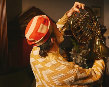 【高飽和】Brook翻簷平頂/羊毛條紋漁夫帽