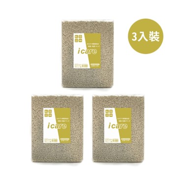 【愛可兒 I care】 瞬凝可分解豆腐貓砂6L 三入組 (環保天然級)