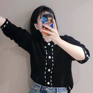 清款價 劉雯大表姐同款康賽妮100%純山羊絨衫女毛衣外套新款