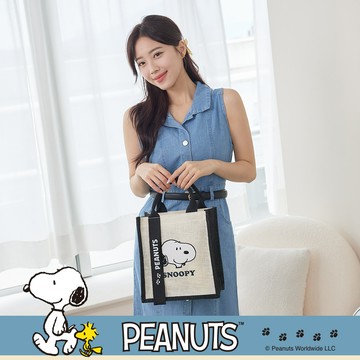 SNOOPY x Kiiwi O! 聯名款．經典棉麻提袋 史努比