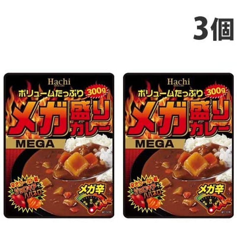 ハチ食品 メガ盛りカレー メガ辛 300g×3個