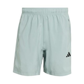 Adidas 平織短褲 男裝 7吋 拉鍊口袋 吸濕排汗 綠 KD2952