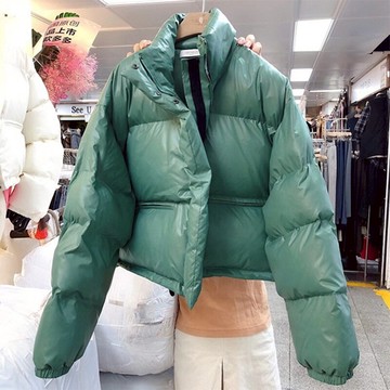 短款羽絨棉服棉衣女冬新款寬松加厚小個子面包服棉襖外套