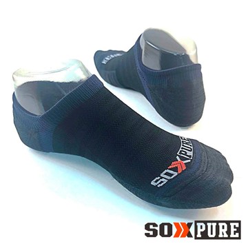 【SOXPURE】男輕壓力淺口襪『黑色』SP1025 露營.戶外.登山.彈性襪.休閒襪.襪子.淺口襪.機能襪