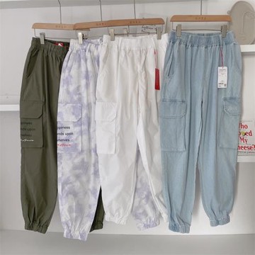 2022秋冬 出口日單 女童中大童工裝褲 少女裝 女孩休閑褲 童褲