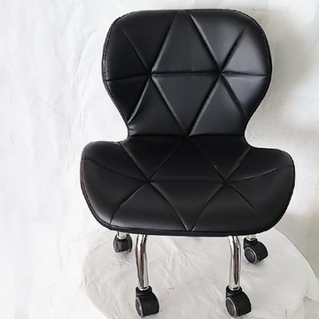 鑽石紋矮凳  黑色  1個