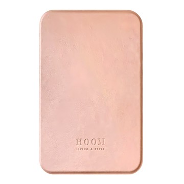 HOOM 禾慕生活 奶油隨身鏡 明亮光滑 三段可調角度 PU皮革高清鏡面  草莓歐蕾  1個