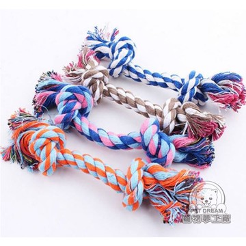 S號 寵物超耐咬磨牙潔齒棉繩 狗玩具 磨牙 拉繩 棉球 棉繩 拉扯玩具 刷牙繩 編織 啃咬潔齒