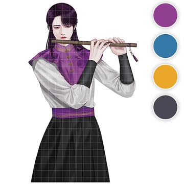 Lynn (4色) 26 (honne market) 人物貼紙 韓國小狐狸