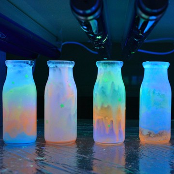 科研系列 - 夜光星空瓶材料組(10人份) 教材 套裝 發光 螢光 星空