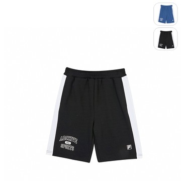 【FILA】KIDS 孩童款 針織短褲-黑色 1SHZ-4402-BK