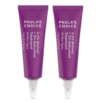 買一送一【Paulas Choice 寶拉珍選】0.3%A醇+2%補骨脂酚精華乳 5ml 兩入組 公司貨(效期2026/08)