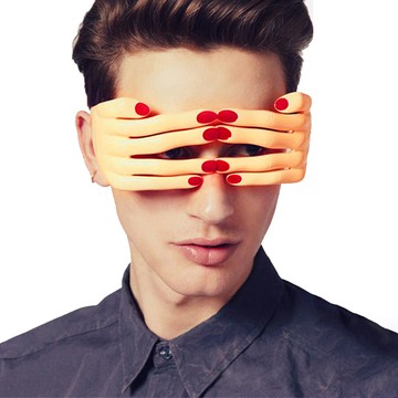 洛陽牡丹 萬聖節化裝舞會裝扮道具舞臺演出cosplay美女手指蒙眼美眼鏡