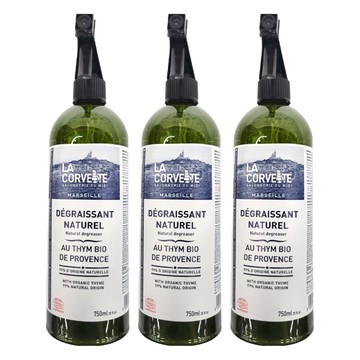 LA CORVETTE 法釩馬賽莊園 馬賽速效分解廚房清潔劑 法國原裝進口  750ml  3瓶