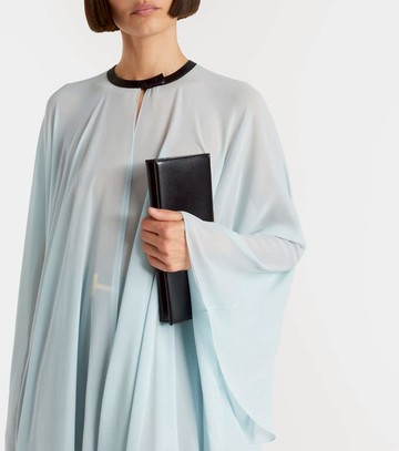 Tom Ford Leather-trimmed silk kaftan
