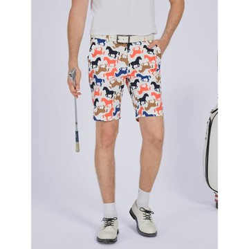 高爾夫新款男時尚迷彩短褲速干彈力運動中褲夏季沙灘風褲男裝短褲