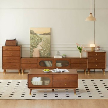 免運/公司貨 茶幾 原木茶幾 實木茶几 茶幾 實木組合電視柜客廳家用小戶型簡約現代桌子中式長方形桌 可開發票 全館五折 工廠現貨直銷 新品特價 z10252