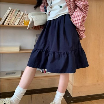 【砂糖夢境】日系 半身裙 女 春夏季 2026年 新款 高級感 學院風 半裙 高腰傘裙 a字短裙