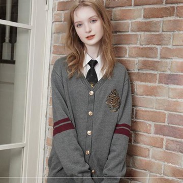 哈利波特毛衣聯名針織衫秋冬新款女裝復古學院風毛衣外套