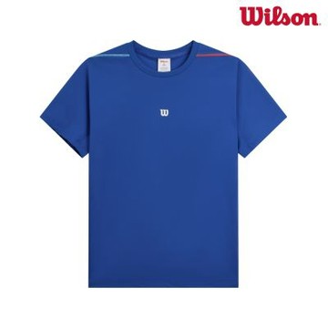 【Wilson威爾森】Daily Court Tee V2 Blue Quartz 男款 服飾 短袖T恤 藍色 WM20086U043001